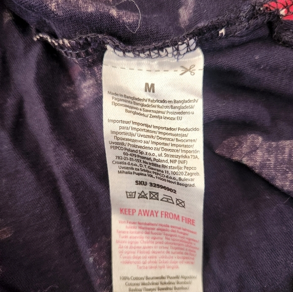 Lot Of Two Girls Nightgowns Navy Blue Clouds Polar Bears Cotton European 10-12 - Picture 8 of 9